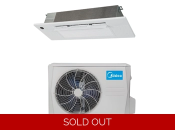 Midea 12K-Btu 22.2 SEER2 Cassette Mini Split Heat Pump (-13°F) E-Star: 12.3 EER/10.1 HSPF (R454B)